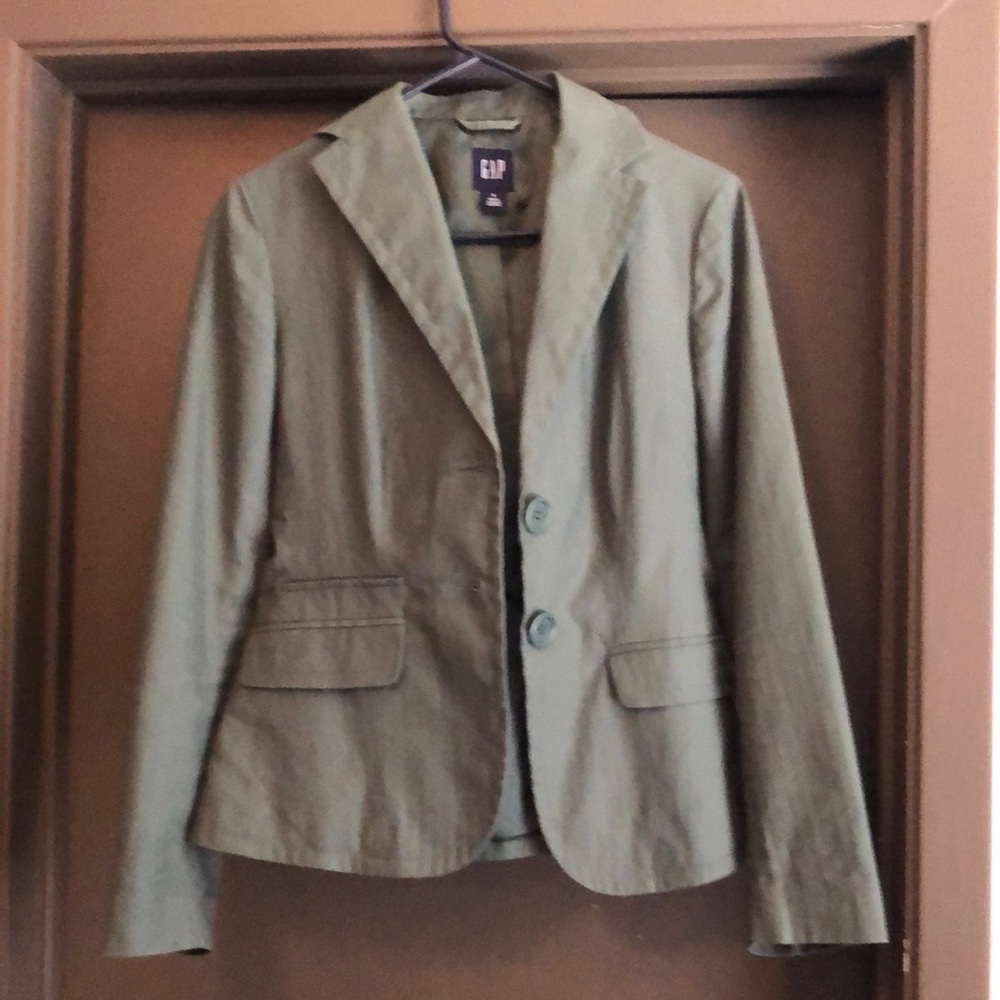 Green gap blazer